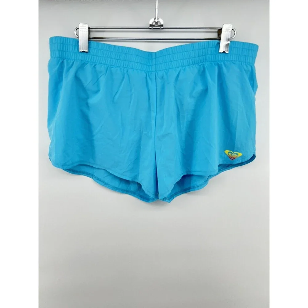 NWT Roxy Love Navy Blue Lined Stretch Performance Board Shorts Size L